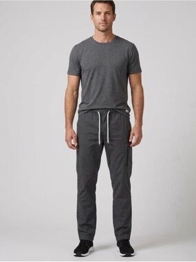 Vuori Charcoal Gray Drawstring Climber Pants